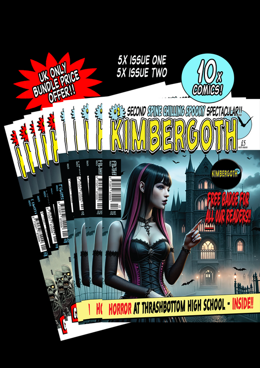 A10A Option - Kimbergoth Comic Issue 1 and 2 - 5x Each Issue - 10x Comics Bundle Deal - UK Only