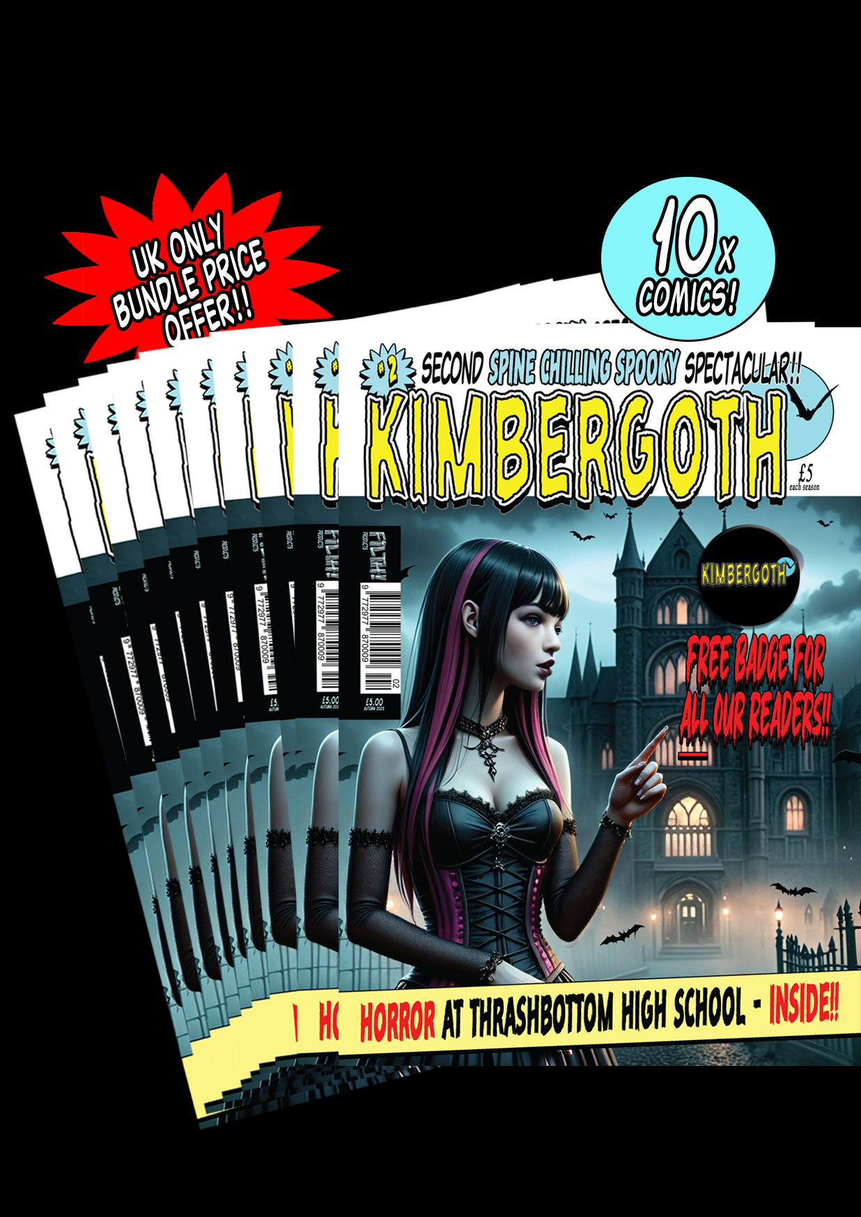 A010B Option - Kimbergoth Comic Issue 2 - 10x Comics Bundle Deal - UK Only