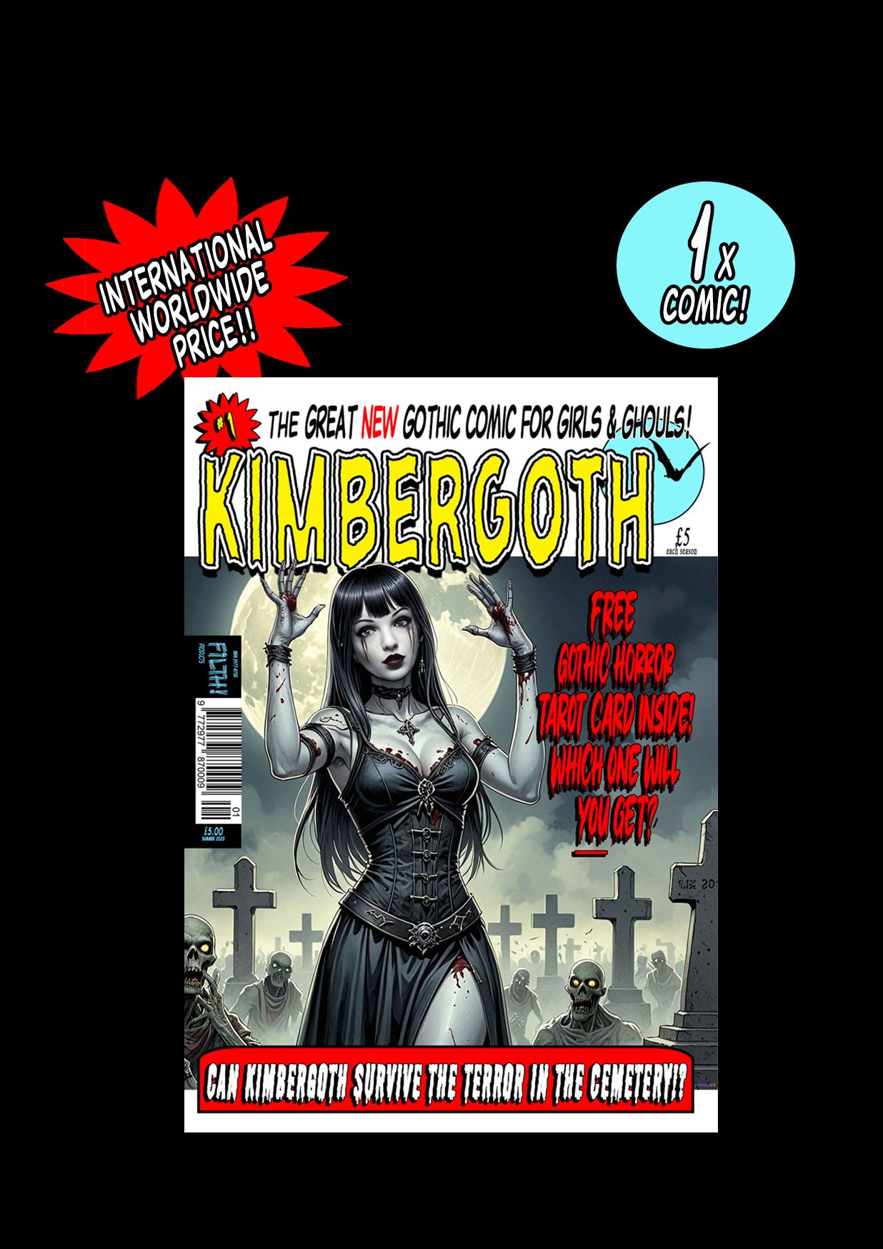 INT01 Option - Kimbergoth Comic Issue 1 - Single Copy - International Orders (Outside UK) Only