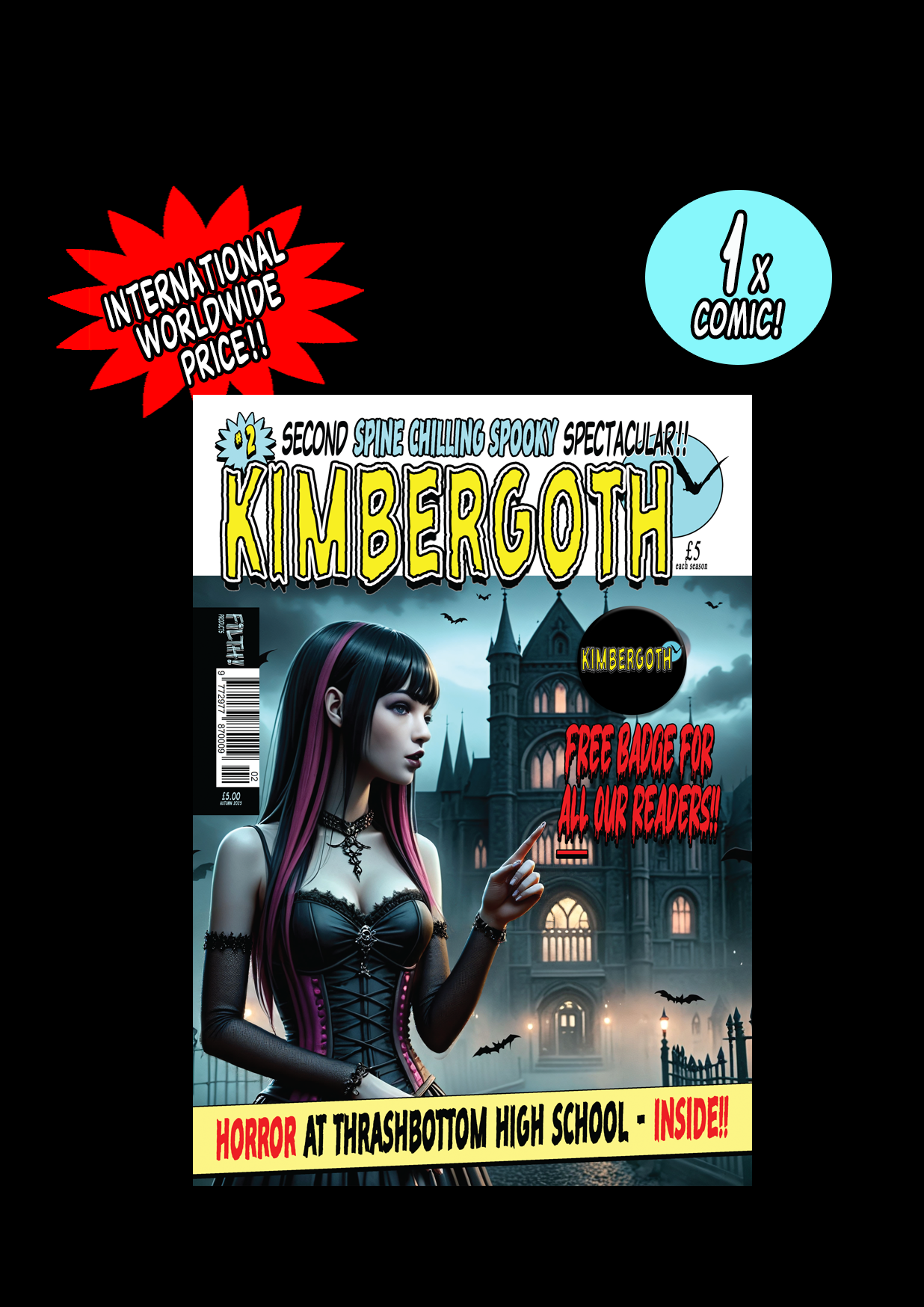 ININT02 Option - Kimbergoth Comic Issue 2 - Single Copy - International Orders (Outside UK) Only