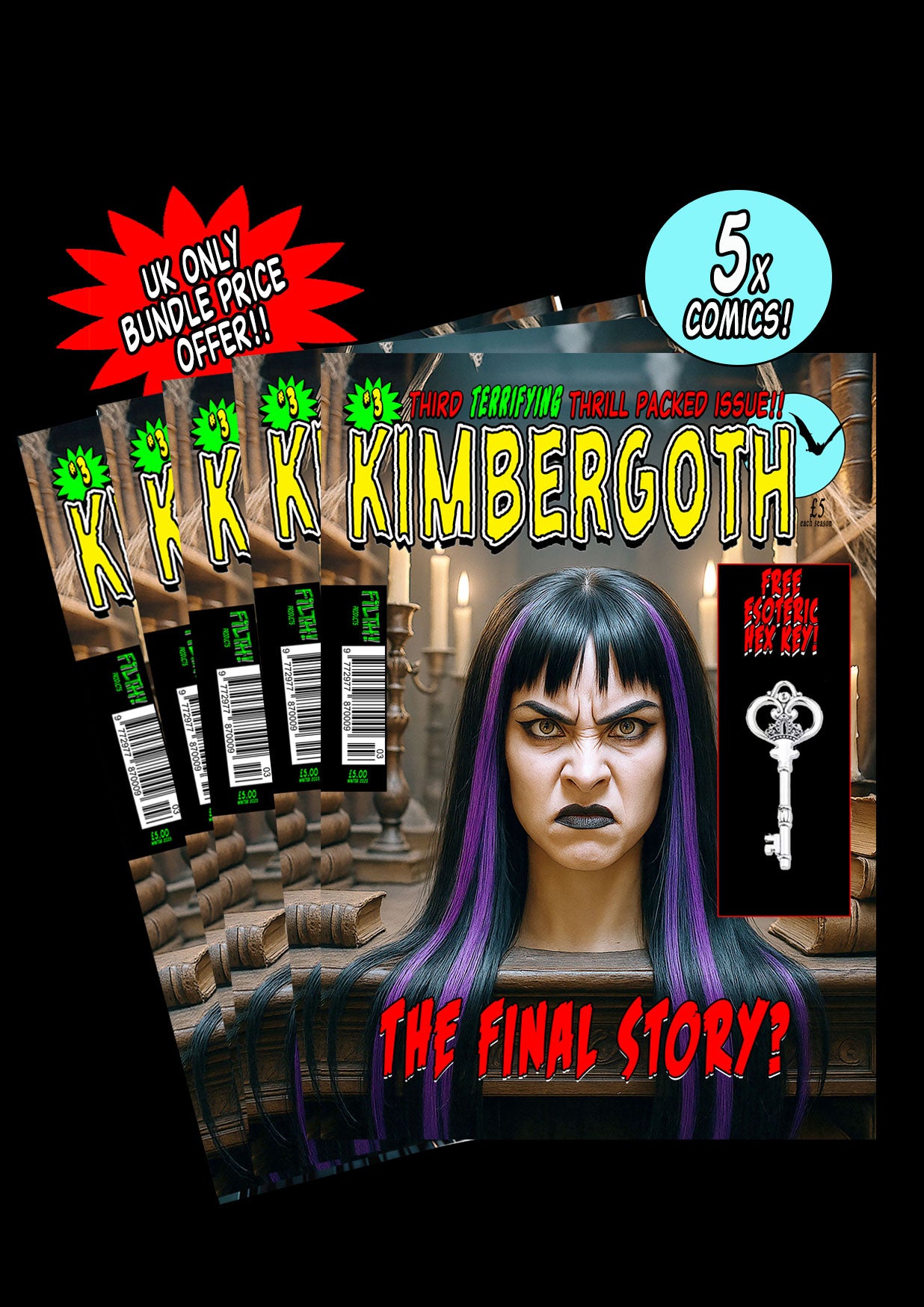 05A Option - Kimbergoth Comic Issue 3 - 5x Comics Bundle Deal - UK Only