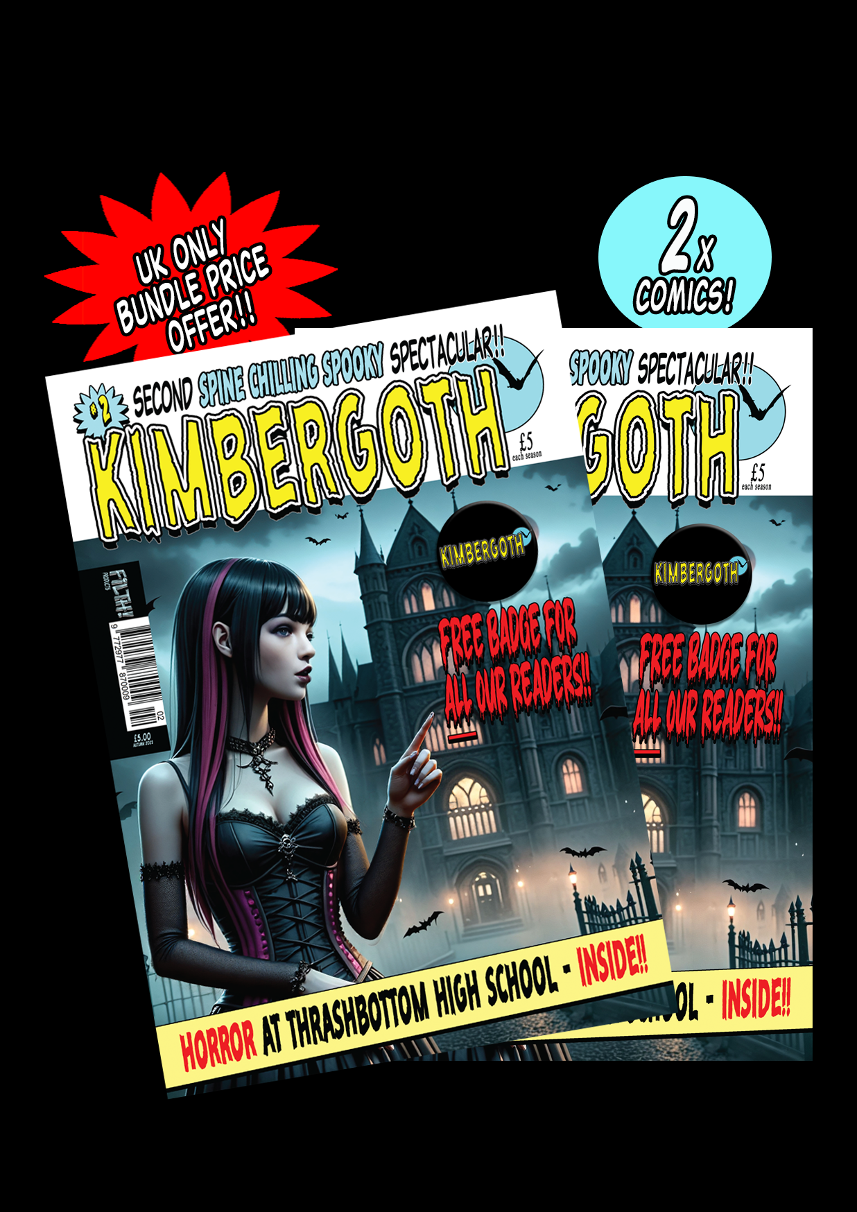 02B Option - Kimbergoth Comic Issue 2 - 2x Comics Bundle Deal - UK Only